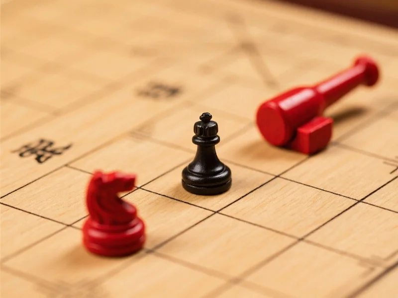 中国象棋中红方将军黑方的绝杀局面